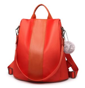 Oranžový dámsky batoh / kabelka cez rameno Miss Lulu