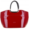 Elegantná červená lakovaná kabelka do ruky S5 GROSSO