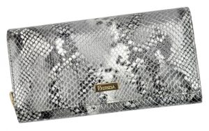 PATRIZIA PIU luxusná hadia dámska kožená peňaženka RFID v darčekovej krabičke