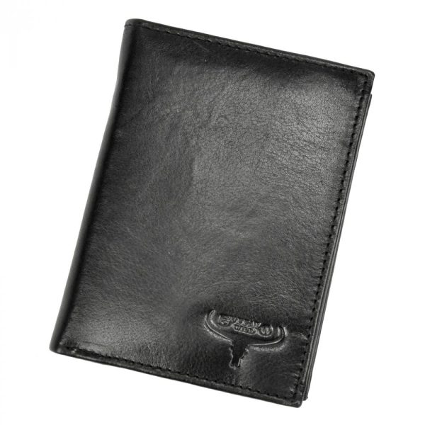 Kožená pánska peňaženka čierna RFID v krabičke BUFFALO WILD