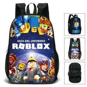 Obojstranný študentský ruksak s potlačami Roblox vzor 3