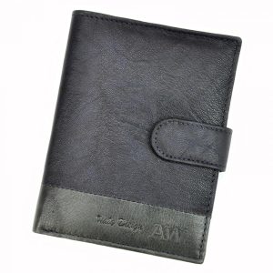 Kožená modrá pánska peňaženka RFID WILD