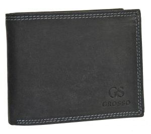 Pánska peňaženka z brúsenej kože RFID v krabičke GROSSO