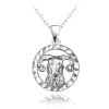 MINET Strieborný náhrdelník Zodiak - Baran