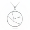 MINET Strieborný náhrdelník so znamením zverokruhu STARS - Taurus - český krištáľ