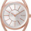 MINET Dámske hodinky ICON PLUM PASSION vo farbe ružového zlata s bordovým remienkom