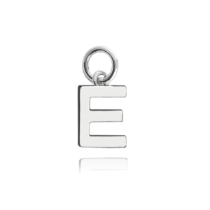 MINET Strieborný prívesok malé písmeno "E"
