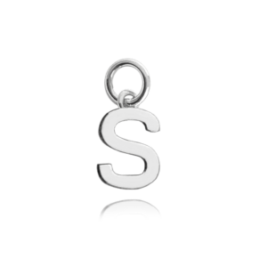 MINET Strieborný prívesok malé písmeno "S"