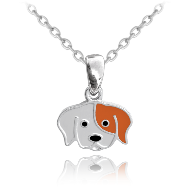 MINET X CLOCKODILE Strieborný náhrdelník DOG