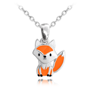 MINET X CLOCKODILE Strieborný náhrdelník FOX