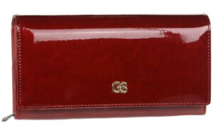 GROSSO Kožená dámska peňaženka RFID červená v darčekovej krabičke