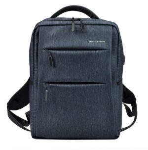 Pierre Cardin Elegantný tmavo modrý pánsky batoh s vreckom pre laptop