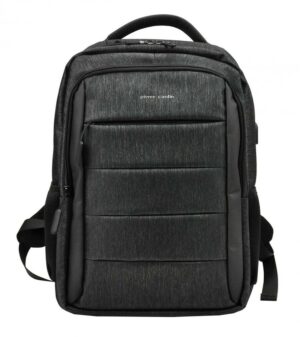 Pierre Cardin Elegantný čierny pánsky batoh s vreckom pre laptop