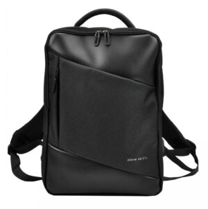 Pierre Cardin Elegantný čierny pánsky batoh s vreckom pre laptop