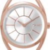 MINET Strieborné a ružové zlaté dámske hodinky ICON SEMI ROSE GOLD MESH