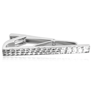 MINET Pánska strieborná spona na kravatu s diamantovým brusom - Ag 925/1000 10