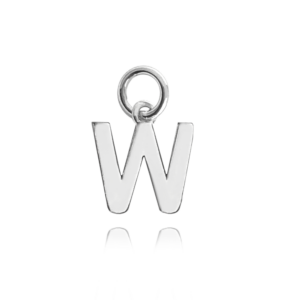 MINET Strieborný prívesok malé písmeno "W"