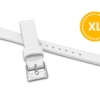 MINET XL Prodloužený bílý řemínek z luxusní kůže Top Grain - 14 - XL