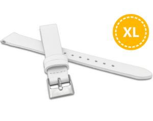 MINET XL Prodloužený bílý řemínek z luxusní kůže Top Grain - 16 - XL