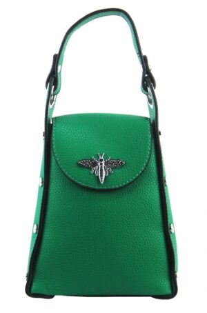 Menšia dámska kabelka crossbody / do ruky zelená