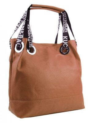 Hnedá veľká moderná kabelka cez rameno aj crossbody