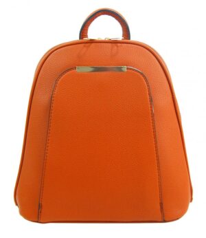 Elegantný menší dámsky batôžtek / kabelka oranžová