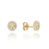 MINET Zlaté náušnice Strom života s bielymi zirkónmi Au 585/1000 0