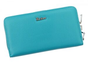 Eslee praktická svetlo modrá matná dámska peňaženka