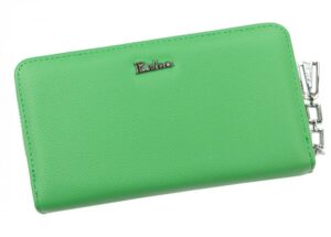 Eslee praktická zelená matná dámska peňaženka