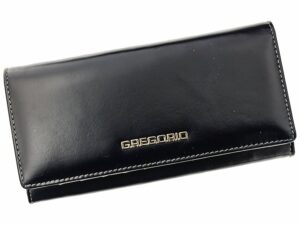 Gregorio Kožená čierna matná dámska peňaženka v darčekovej krabičke