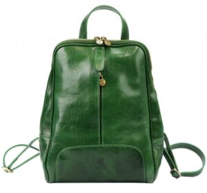 Kožený zelený dámsky batoh Florence