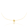 MINET Zlatý náhrdelník s guľôčkou Au 585/1000 0