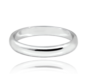 MINET+ Strieborný snubný prsteň 3
