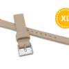 MINET XL Prodloužený béžový řemínek z luxusní kůže Top Grain - 12 - XL