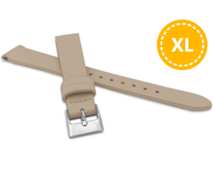 MINET XL Prodloužený béžový řemínek z luxusní kůže Top Grain - 12 - XL