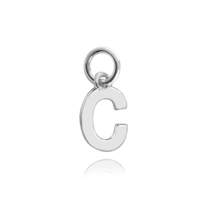 MINET Strieborný prívesok malé písmeno "C"
