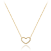 MINET Zlatý náhrdelník srdce Au 585/1000 1