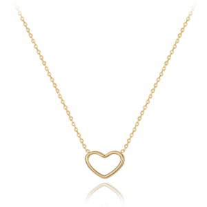 MINET Zlatý náhrdelník srdce Au 585/1000 1