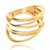 MINET Moderný zlatý prsteň Au 585/1000 veľkosť 61 - 4
