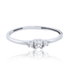 MINET Zlatý zásnubný prsteň s bielymi zirkónmi Au 585/1000 veľkosť 54 - 0
