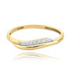 MINET Zlatý prsten s bílými zirkony Au 585/1000 vel. 54 - 1