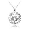 MINET Strieborný náhrdelník Zodiak - Býk