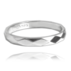 MINET+ Minimalistický strieborný snubný prsteň veľkosť 56
