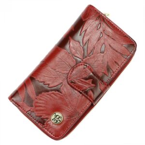 GREGORIO Kožená červená dámska peňaženka v krabičke
