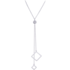 MINET Moderný strieborný náhrdelník so zirkónmi