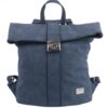 Dámsky batoh / kabelka z brúsenej kože modrá