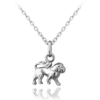 MINET Strieborný náhrdelník s levom