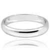 MINET+ Strieborný prsteň 4 mm - veľkosť 58
