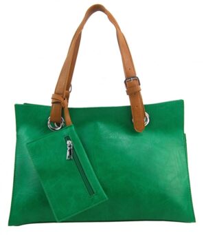 Moderná dámska kabelka cez rameno zelená