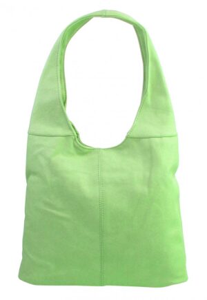 Dámska shopper kabelka cez rameno svetlo zelená